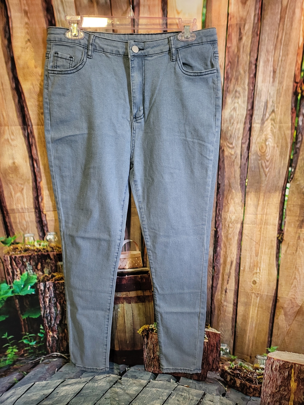 Womens Classic Straight Blue Jeans